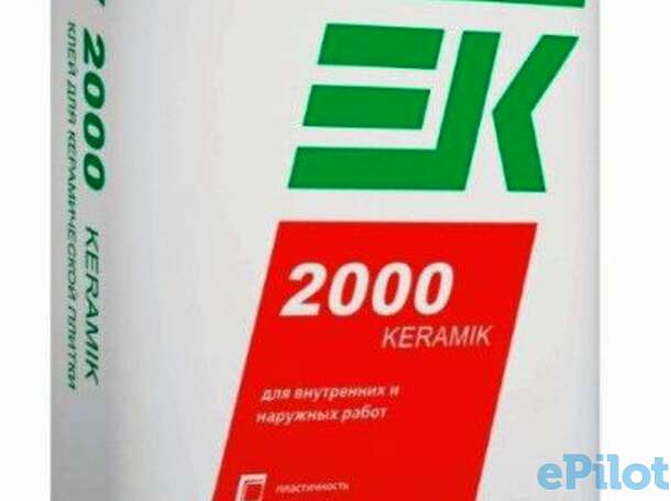 Клей для плитки ЕК 2000 KERAMIK (25 кг), фотография 1