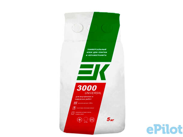 Клей для плитки ЕК 3000 UNIVERSAL (5 кг), фотография 1