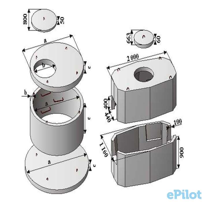 Колодец кабельной связи ккс 5-10 комплект, фотография 1